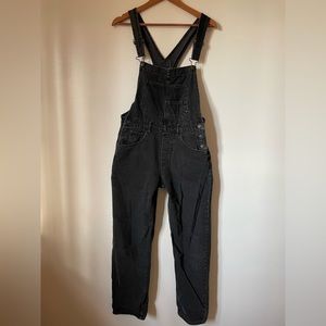 Free People We The Free Ziggy Overalls in Mineral Black Sz XS EUC